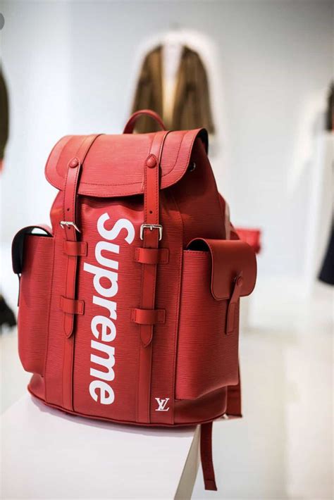 buy fake supreme x louis vuitton backpack